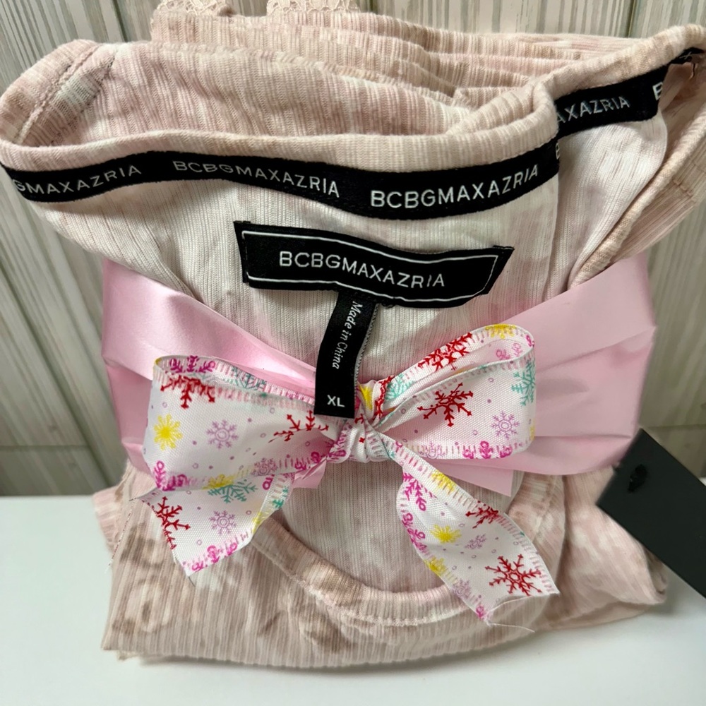 BCBGMAXAZRIA women Pink Pajama Set with shorts